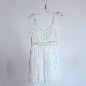 Abercrombie & Fitch White Lace Embroidered Dress